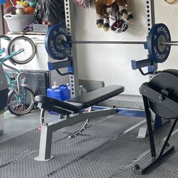 Solid Weight Bench for Press and Squats 