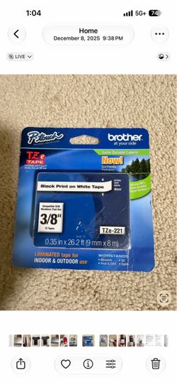 Brother P-Touch TZe-221 Label Tape