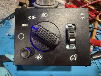 GM Headlight Switch With Blue Glow Knob