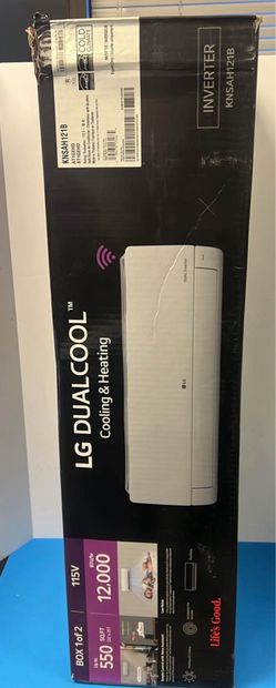 LG DUALCOOL 12,000f BTU Cooling & Heating Unit KNSAH121B (just split unit)