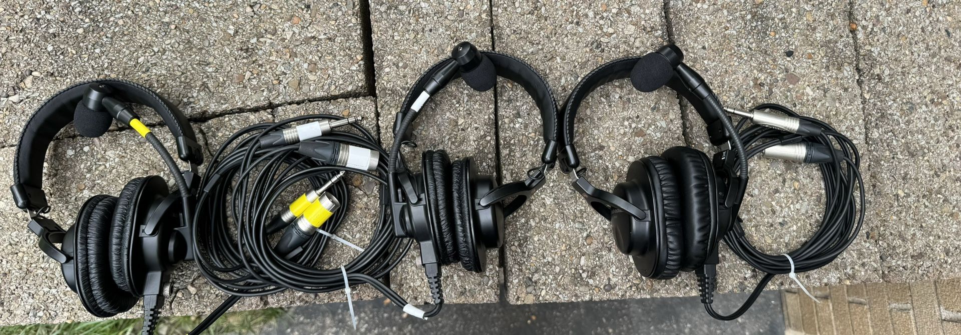 3 Audio Technica BPHS1 Headsets