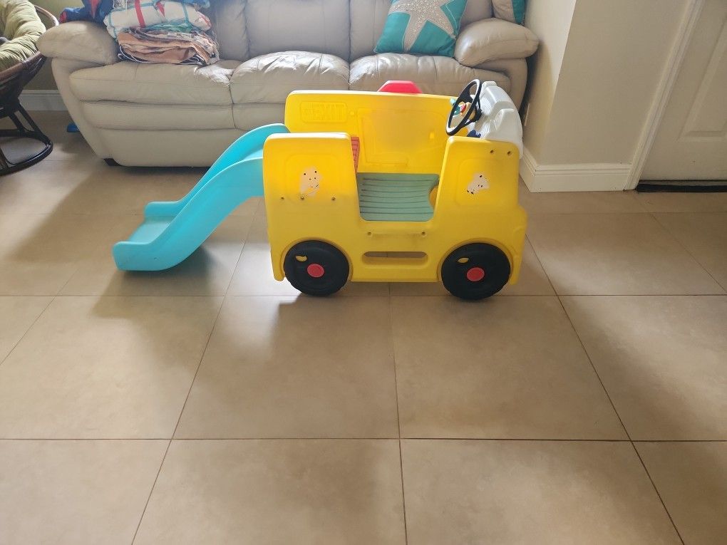 Little Tikes School Bus Climber And Slide
