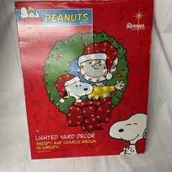 Christmas Snoopy Lighted Yard Decor