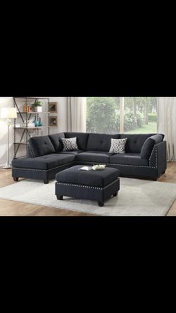🇺🇸 4th of July BLOWOUT SALE💥3 DAYS ONLY 🇺🇸 black sectional