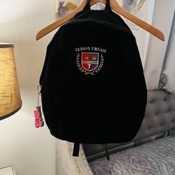 Teddy Fresh Black Corduroy Backpack