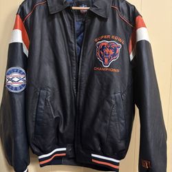 Chicago Bears Jacket Leather 