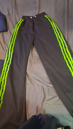 Boys black and green colored sweatpants size 16
