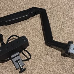 Fully Monitor Arm with Power Strip