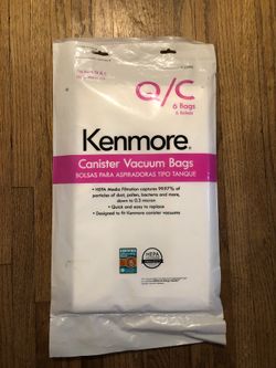 5 Brand New Kenmore Canister Vacuum Bags
