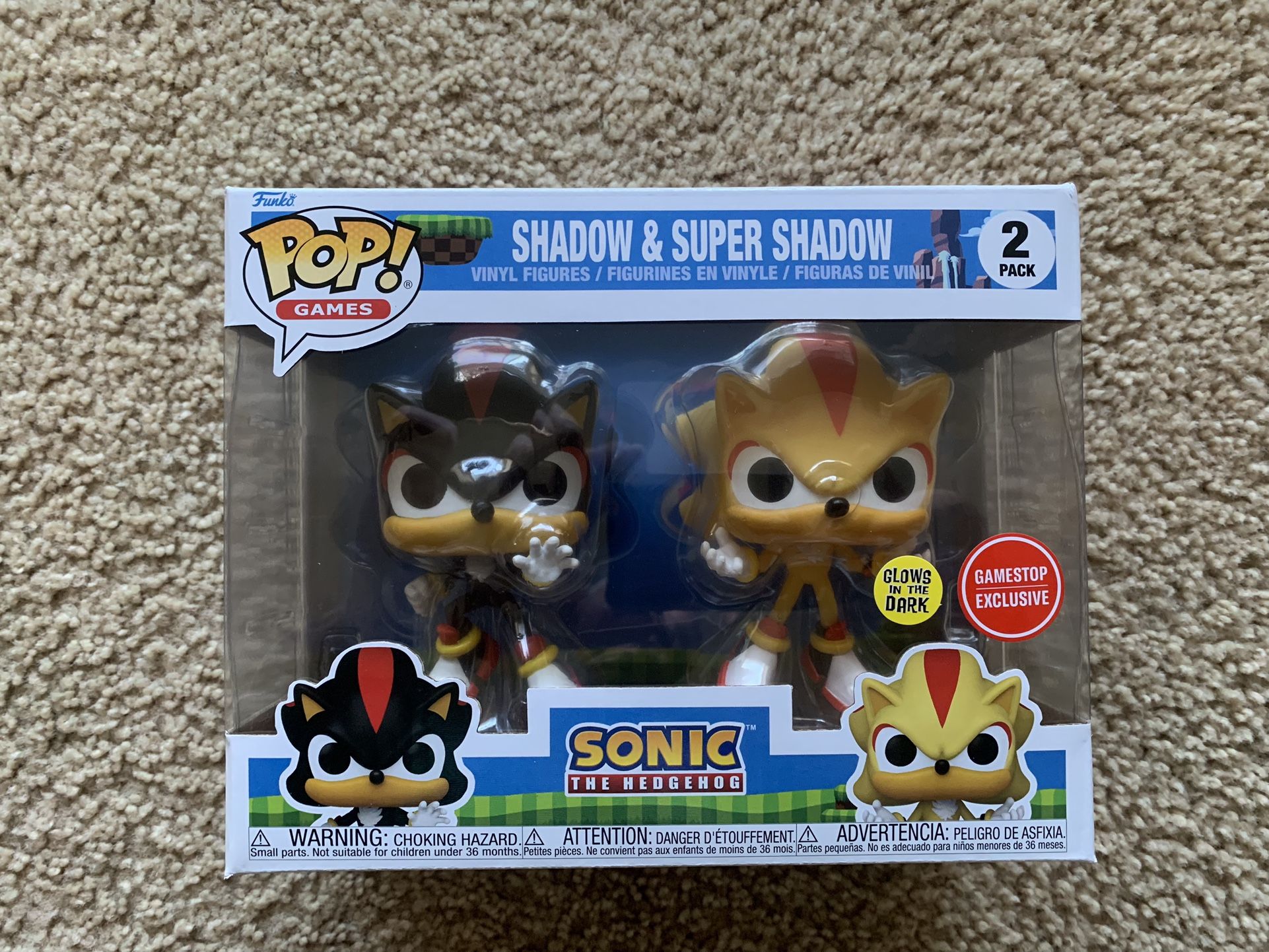 Shadow And Super Sonic Funko Pop $40