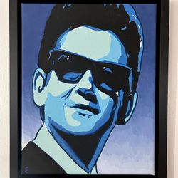 Roy Orbison Acrylic Painting Framed