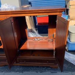 Entertainment Center-Cherry Wood 