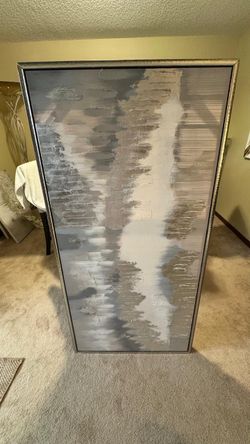 Wall picture frame washed art