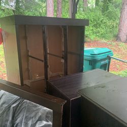 Free - Dresser w/mirror, Chest Drawer and Two Storage Chest