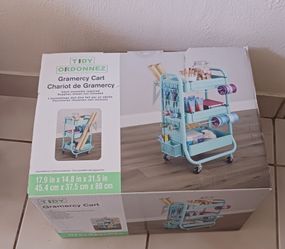 Simply  Tidy Ordonnez  ,Gramercy cart  , 3 tier ,4 wheel  ,color teal