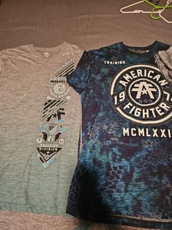 American fighter tshirts 3xl fit like 2xl