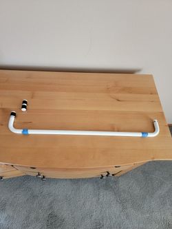 White Shower Door Handle