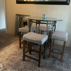 Bistro Table With Bar Stools 