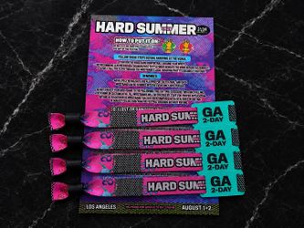 Hard Summer 2 Day GA Saturday Wristbands
