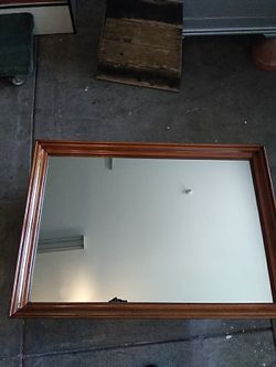 Large Mirror solid wood Vintage