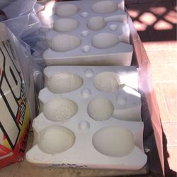 Plaster Mold For 6 Fancy Eggs