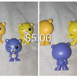 Care bear 3 Set....$5...   1" Tall