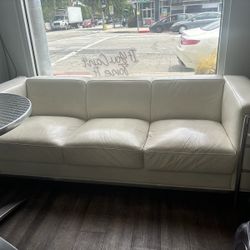 2 White Sofas 