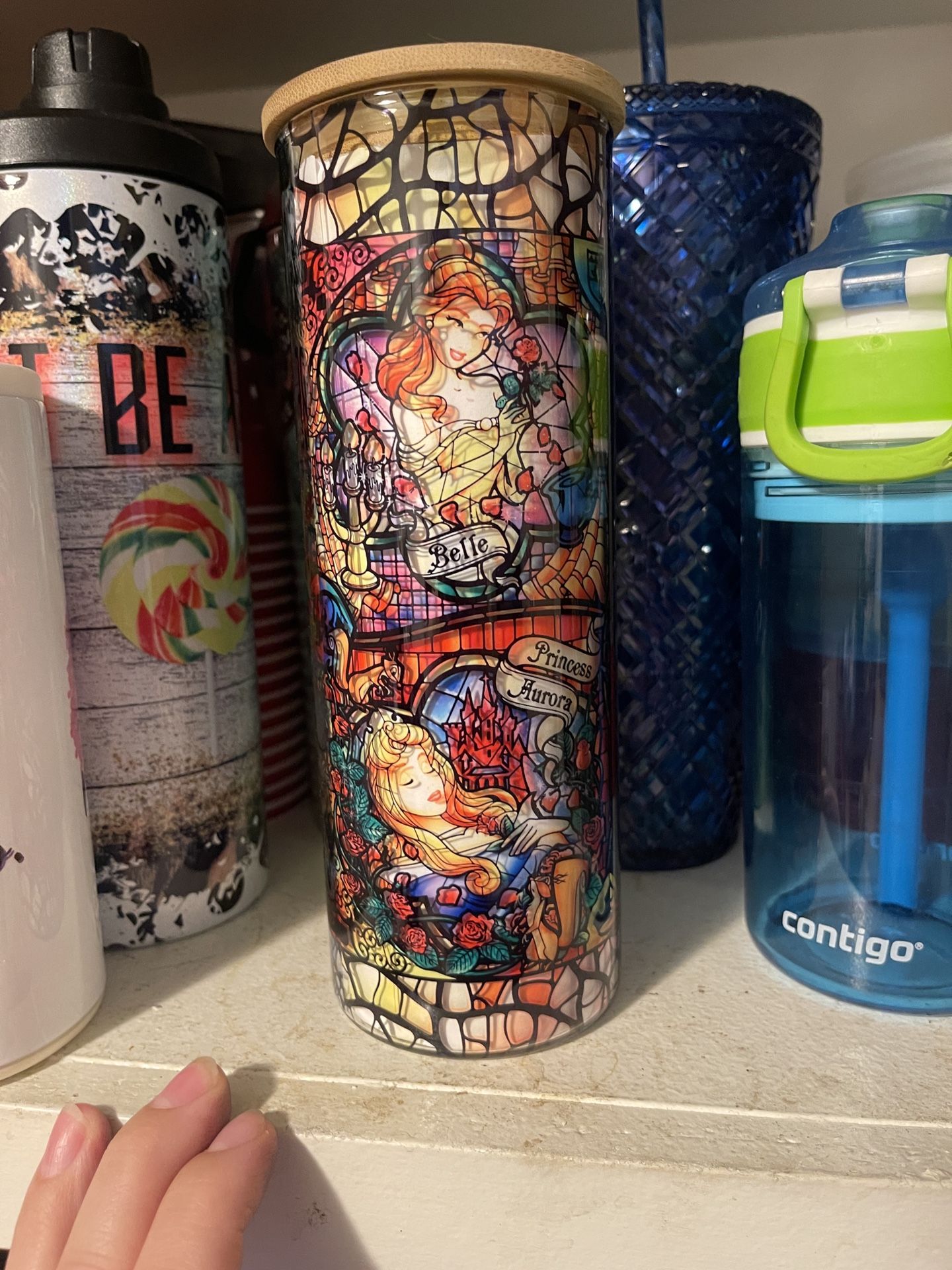 Disney Princess Glass Tumbler