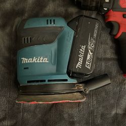 Makita Sander And Milwaukee Drill 