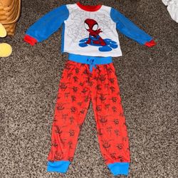 Disney Store Marvel Spider-Man Sleep pajama Set Boys SIZE 4t