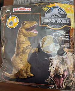 Jurassic World Inflatable T-Rex Kids Costume w/Fan – Tested Working