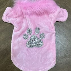 Furry Pink Dog Light Weight Sweater- Size Medium (Brand NEW)