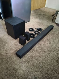 Vizio sound bar and subwoofer