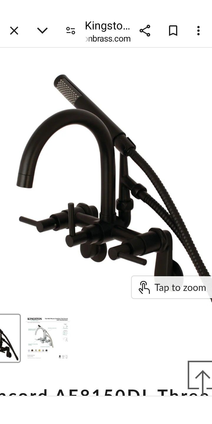 Kingston Wall Mount Faucet 