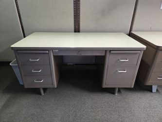 Heavy-Duty Metal Vintage Tank Desks – $50 Each (Multiple Available)