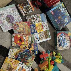 Kids Toddler Toys Blocks Books Puzzles Games Lot 