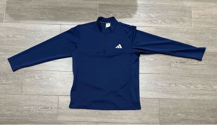 Brand New Adidas Men’s Quarter-Zip Performance Pullover – Size Large