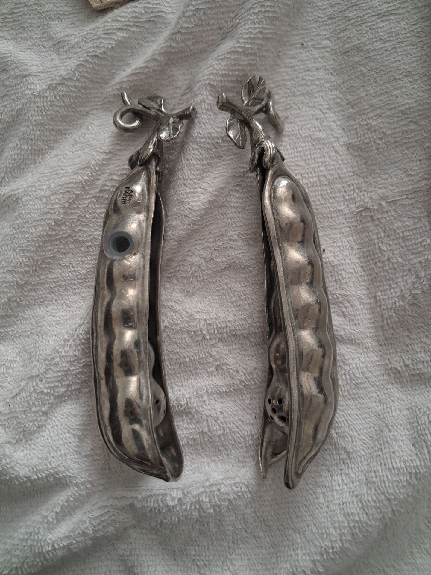 Silverplate a.b.s salt and pepper shakers