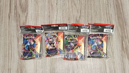 Lot of 4 Pokemon Mega Evolution Phantasmal Flames Mini Portfolio Packs