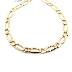10k Gold Bracelet 8” Figaro 4.5mm 5.4grms 133994 1