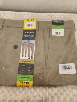 Haggar Performance Dress Pants Tan 32x30