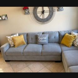 Light Grey Sectional Couch From COSTCO 