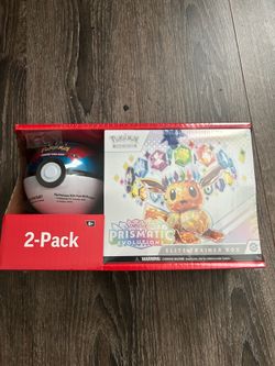 Sam's Club Prismatic Evolutions Elite Trainer Box and Pokéball