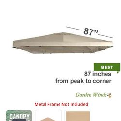 10'x10' Universal Single Tier Replacement Canopy