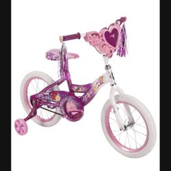  NEW Disney Princess 16" Girls' Pink Bike with Heart Basket, by Huffy