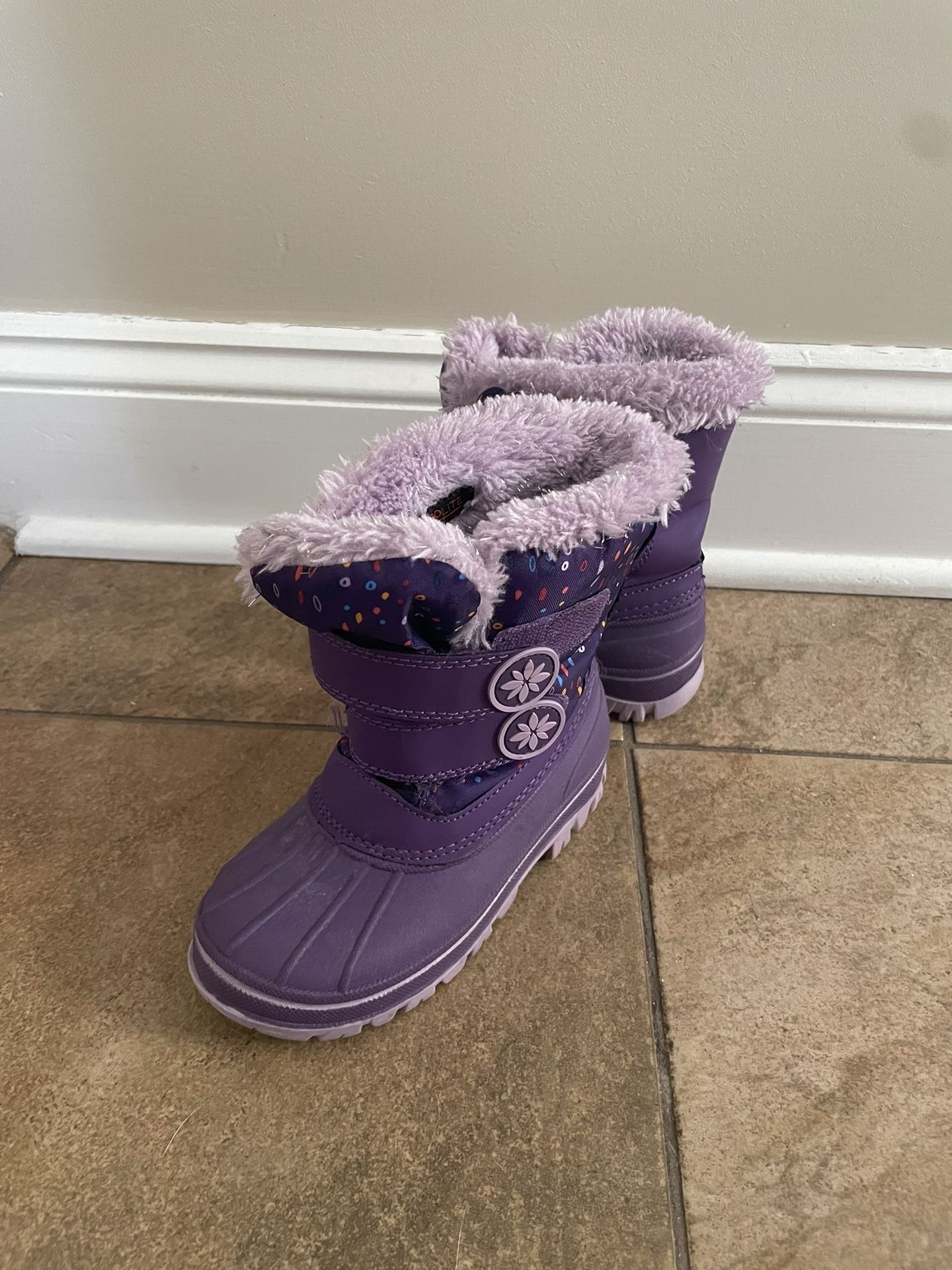 Girl Purple Snow Boot Sz 9/10
