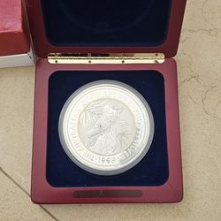 1993 1kg .999 Silver Australia Kookaburra