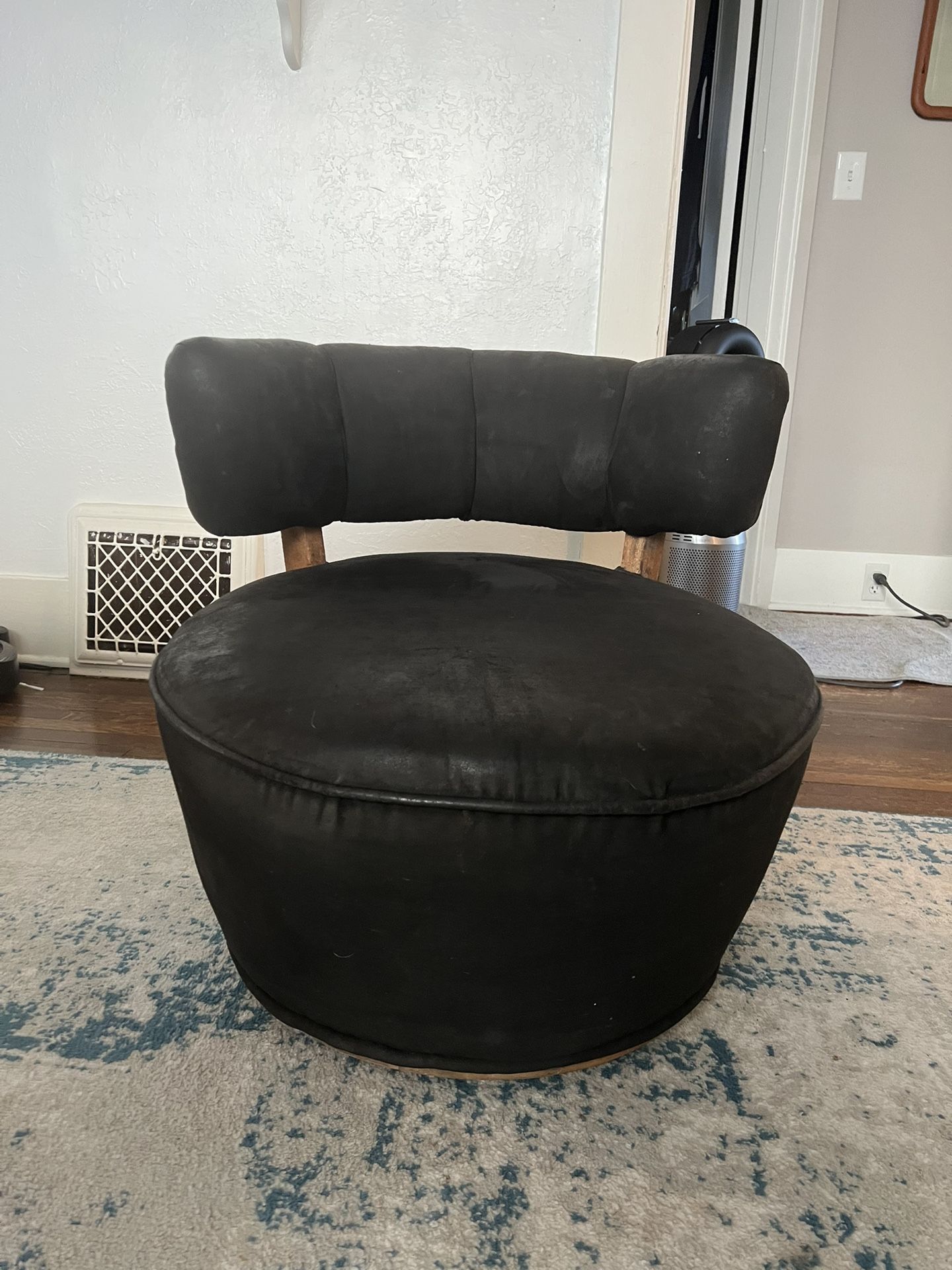 Antique Spinning Black Chair