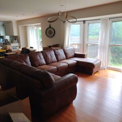 Used Leather Couch 