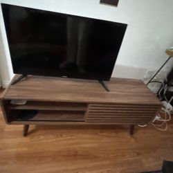 Wooden TV Stand, Light Brown 